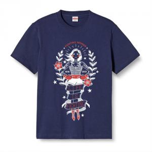 （ネイビー）Fighting Woman T-shirt  Tシャツ【受注生産】 