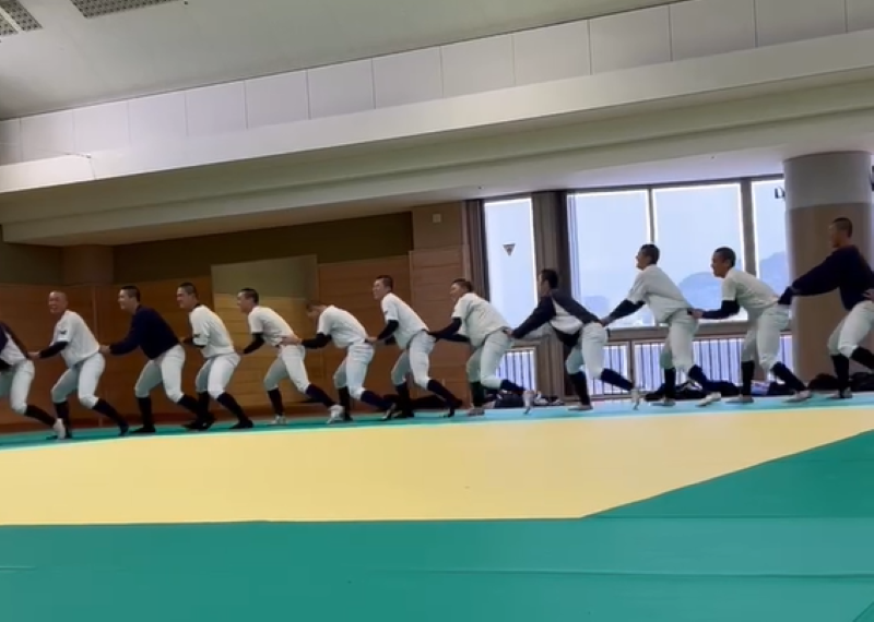股割り歩行