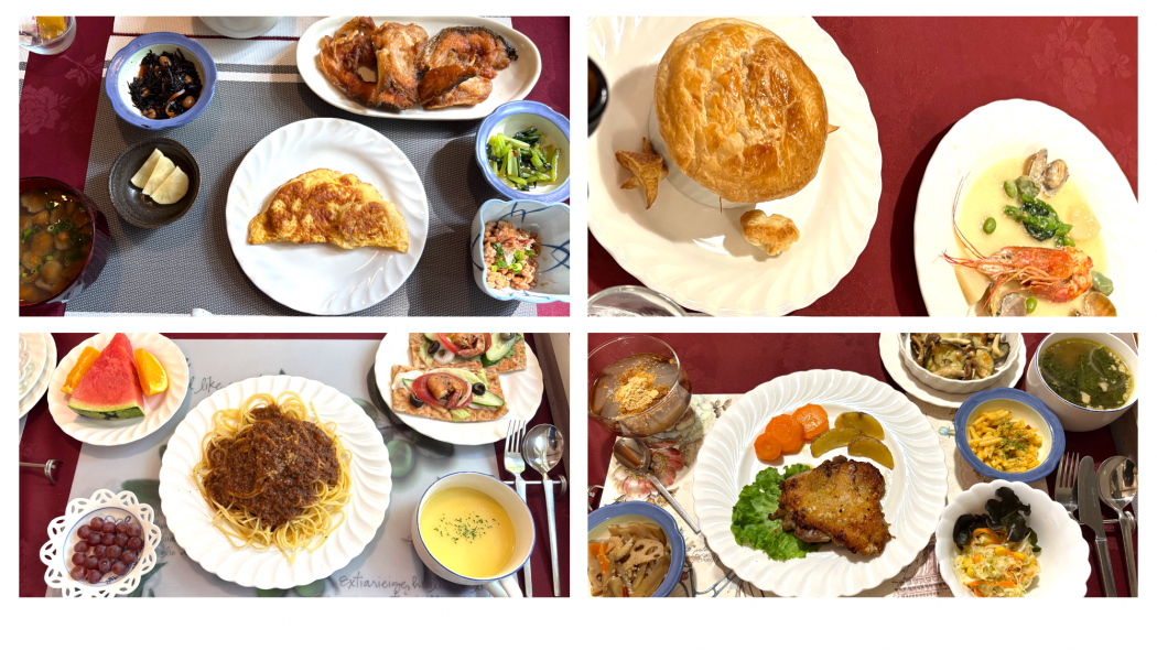 ヴィラ・ハミングバードでのコース料理