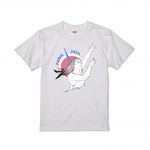 Paris2024出場記念Tシャツ white 